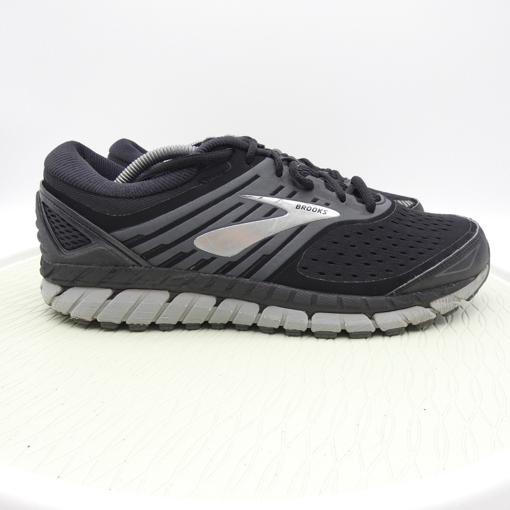 Brooks Beast 18 Mens Running Shoes Black Grey 1102821D004 Size 11.5 Medium D - Picture 1 of 10